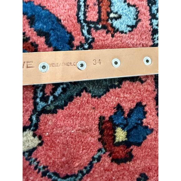 NWT Brave JOJO Leather Horsehair Belt M 34-38  Anthropologie Western Italy